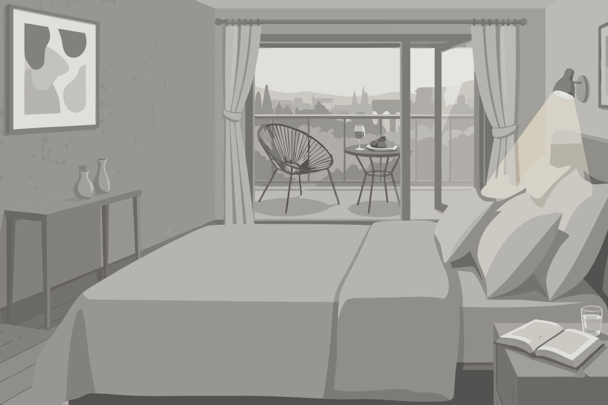 Chambre Double - Accessible aux Personnes à Mobilité Réduite
